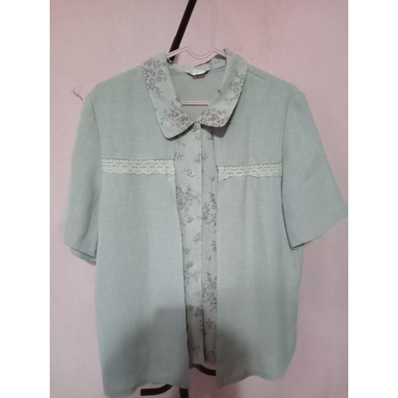preloved/thrifting atasan/blouse chiffon ala koreaan