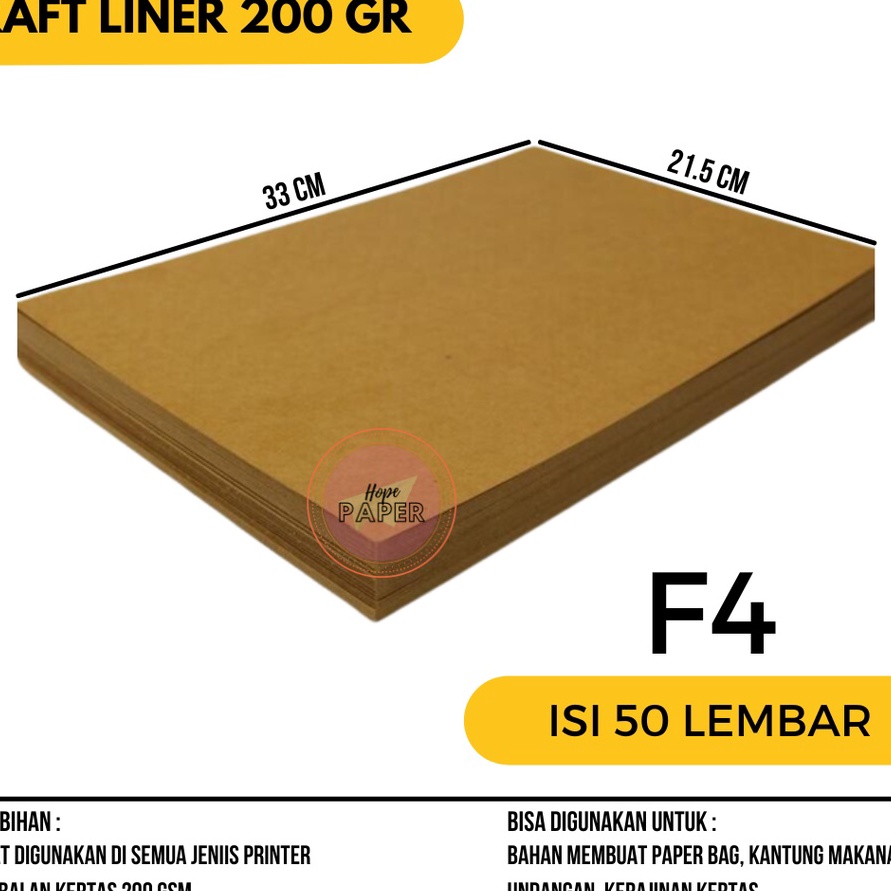

HJ6 Kes Kraft F4 r 2 gsm isi 5 lembar Kes Kraft Coklat r 2 gsm
