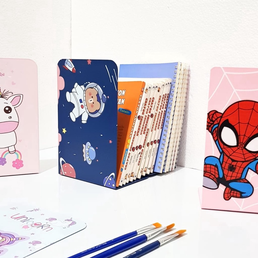 

Hot BOS Book End BergambarPembatas BukuSekatSusun BukuOrganizer