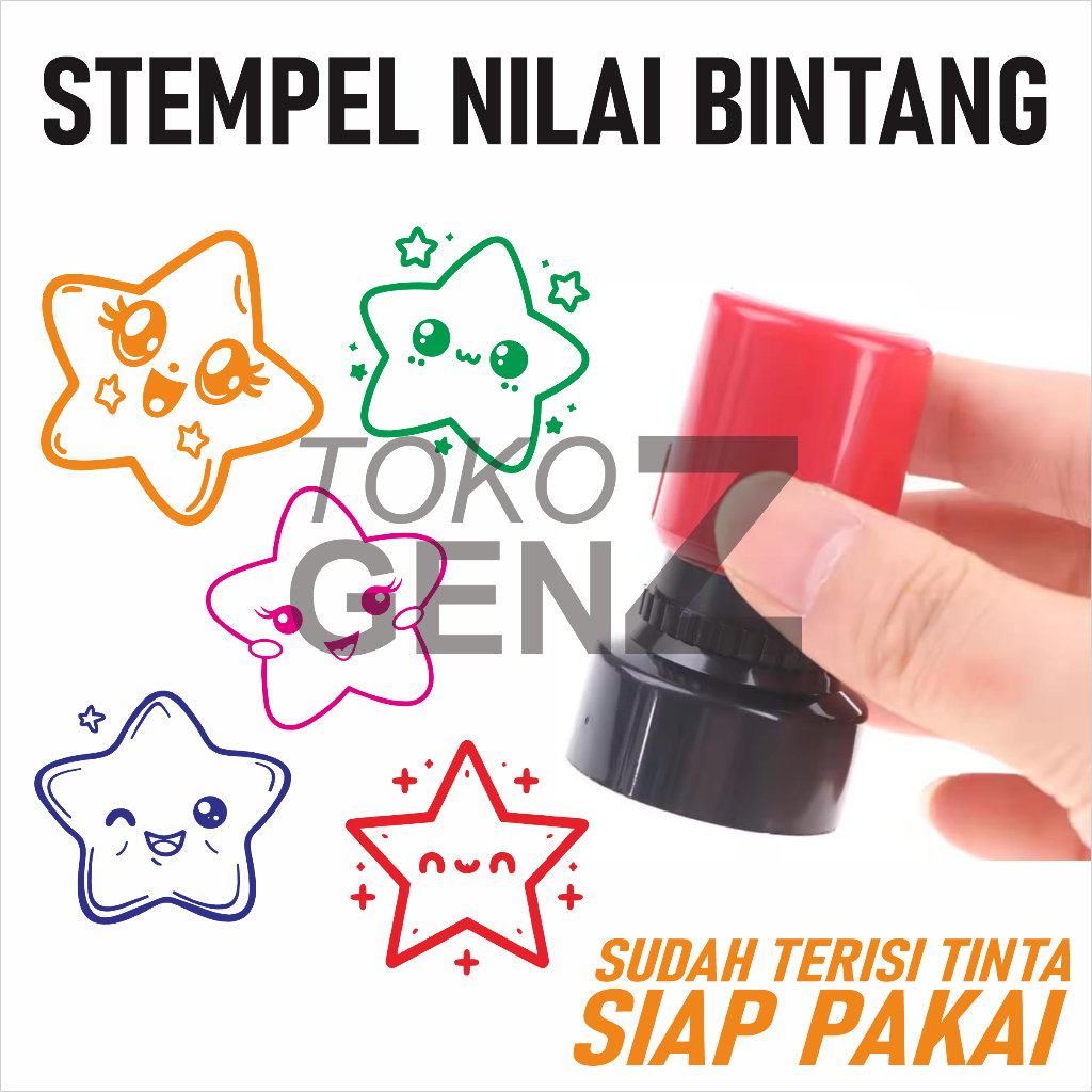 

[GEN-Z] STEMPEL NILAI BINTANG MURAH LUCU, DIAMETER 1.5cM