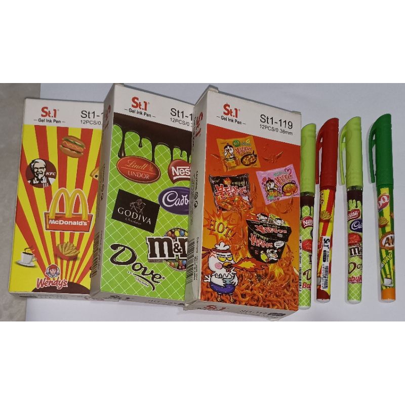 

12 pcs Bulpen Gel station-1/ 0,38 opsi food Mc D~