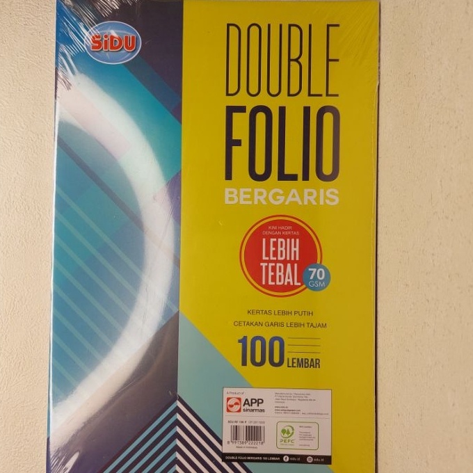 

HJ6 Kes double folio bergaris 1 lembar 7 GSM SIDU peak