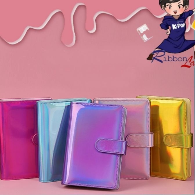 

Extra A6 Binder Kulit Hologram Glossy Skin 6 Ring