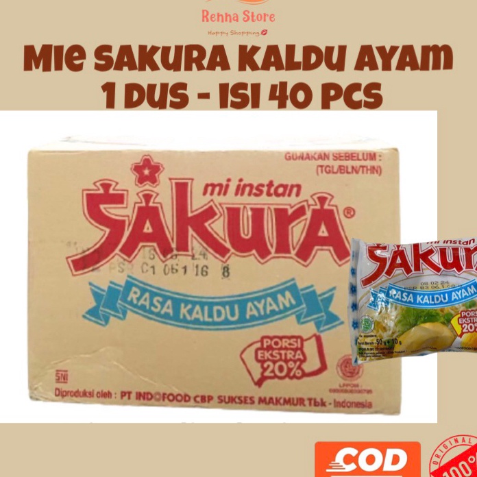 

PROMO BRAND SAKURA MIE KALDU AYAM 51 gr extra 2 persen 1dus isi 4pcs