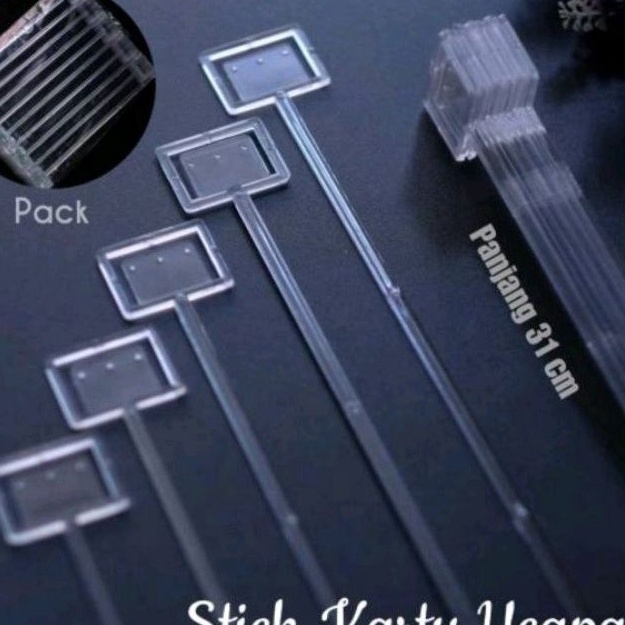 

Cepat 5 BATANG Stick card stick kartu 5 Batang BENING TRANSPARANT
