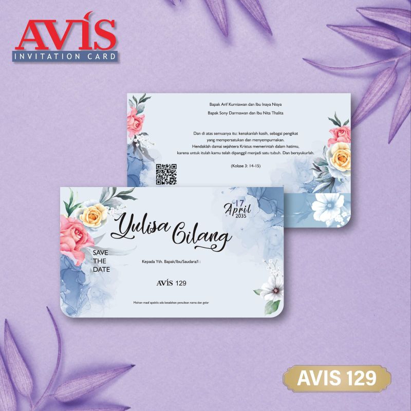 Undangan Murah Avis 128-132