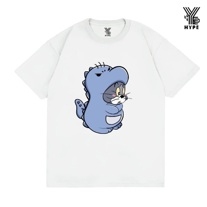 Kaos couple tom jerry dino bisa pilih size - baju keluarga family tom and jerry