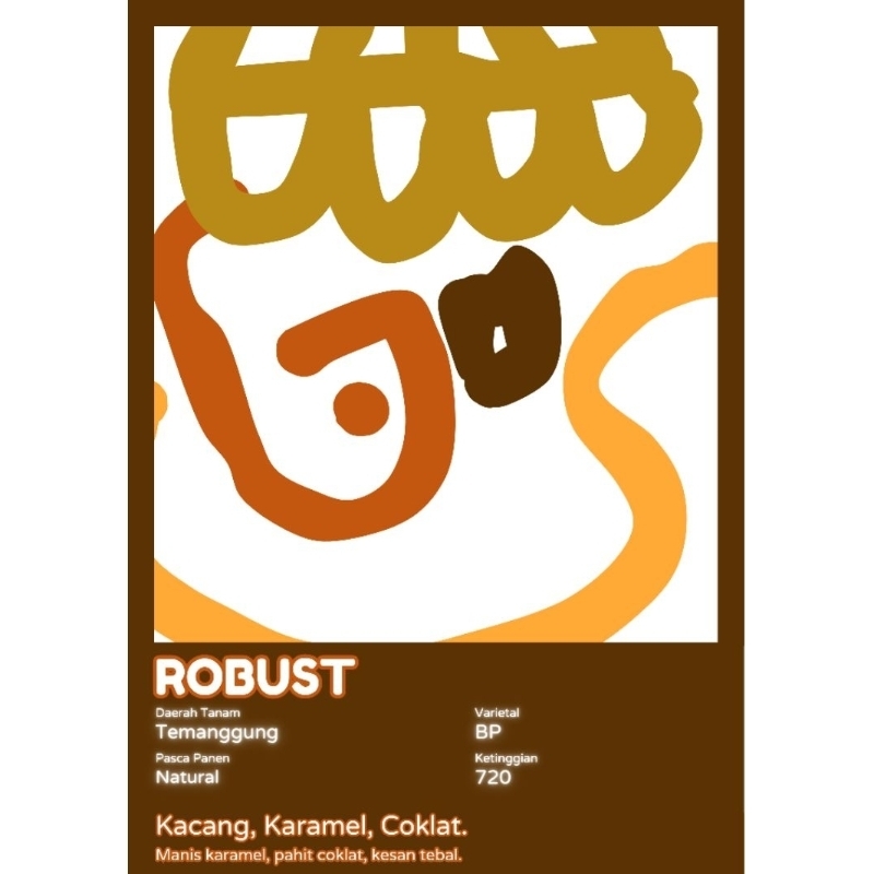 

Robust Roasted Coffee, Biji Kopi sangrai Robusta