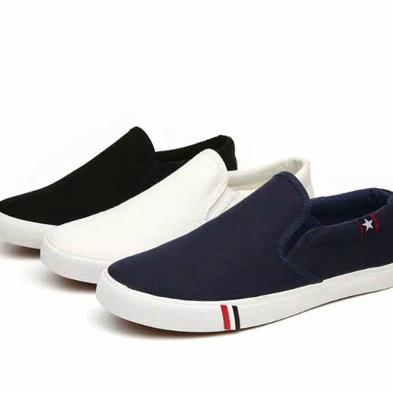 ORIGINAL Sepatu Slipon Wanita Bahan Kanvas LFR