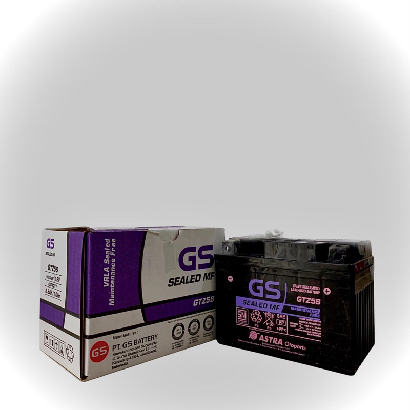 Aki GS ASTRA Aki Kering GTZ5S Honda Beat Supra X125