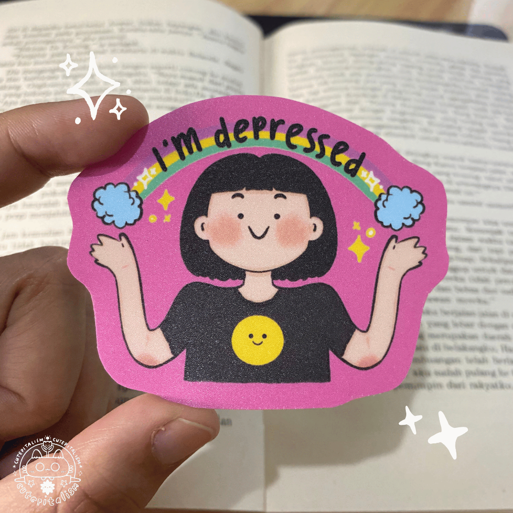 

I'm Depressed | Vinyl Sticker | Cutepitalism