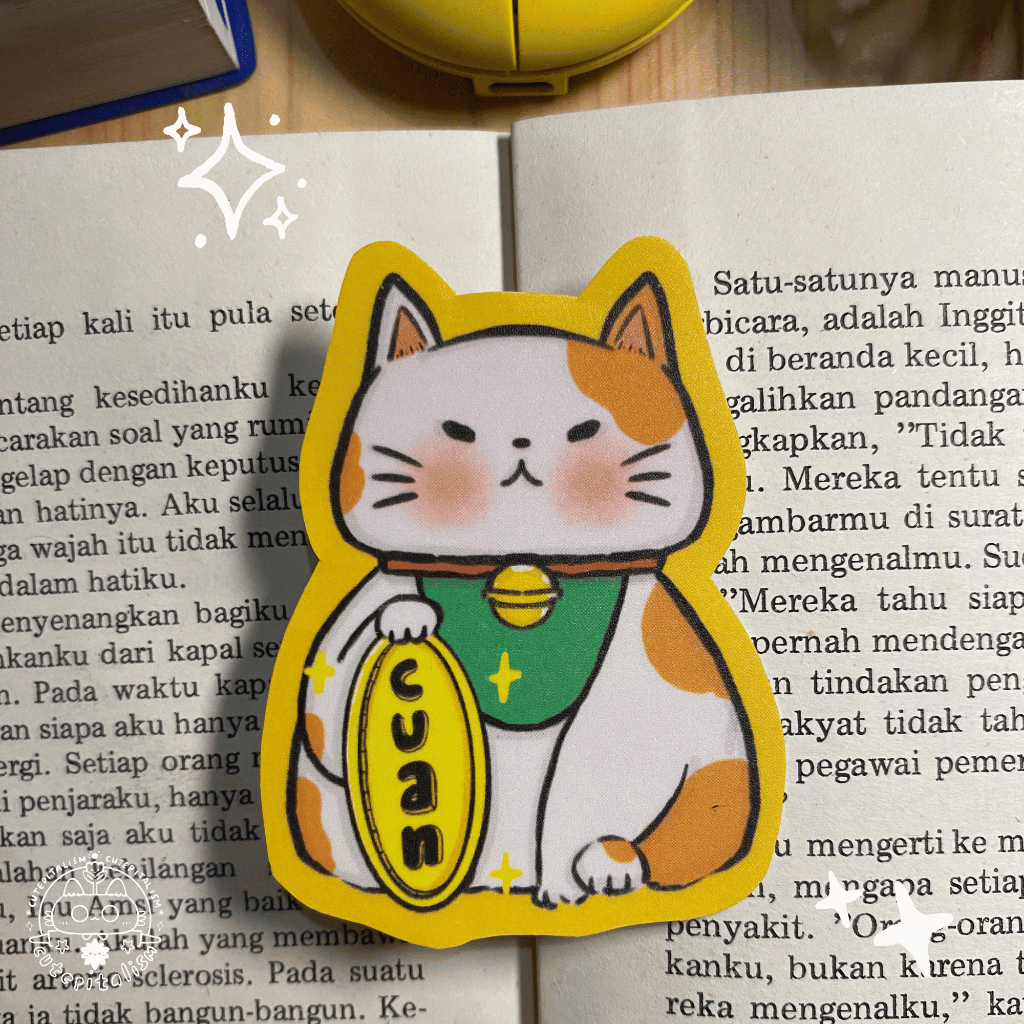 

Manekineko Cuan | Vinyl Sticker | Cutepitalism