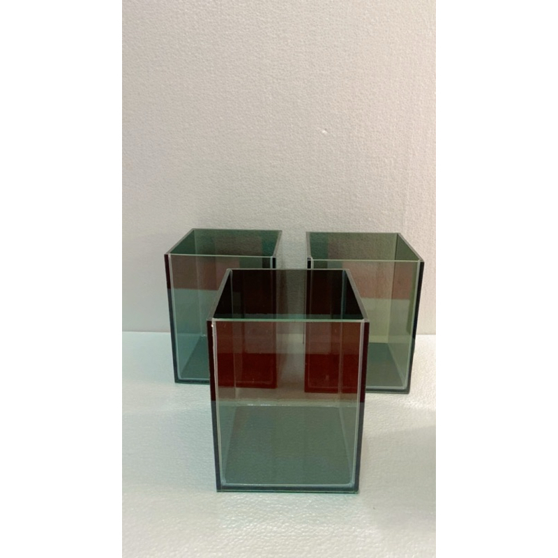 aquarium mini/soliter cupang/aquarium guppy 15x15x20 (15.15.20 RIBEN)