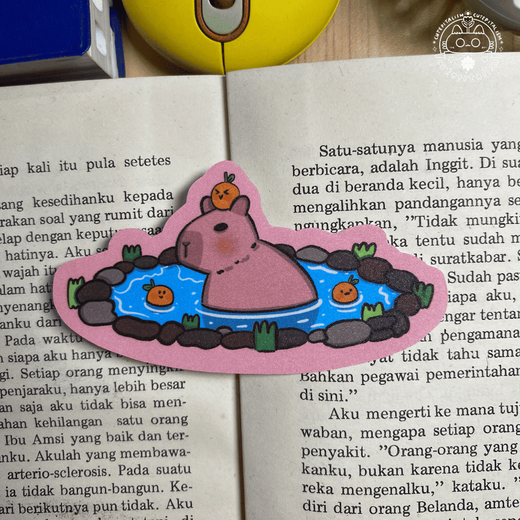 

Bathing Capibara | Vinyl Sticker | Cutepitalism