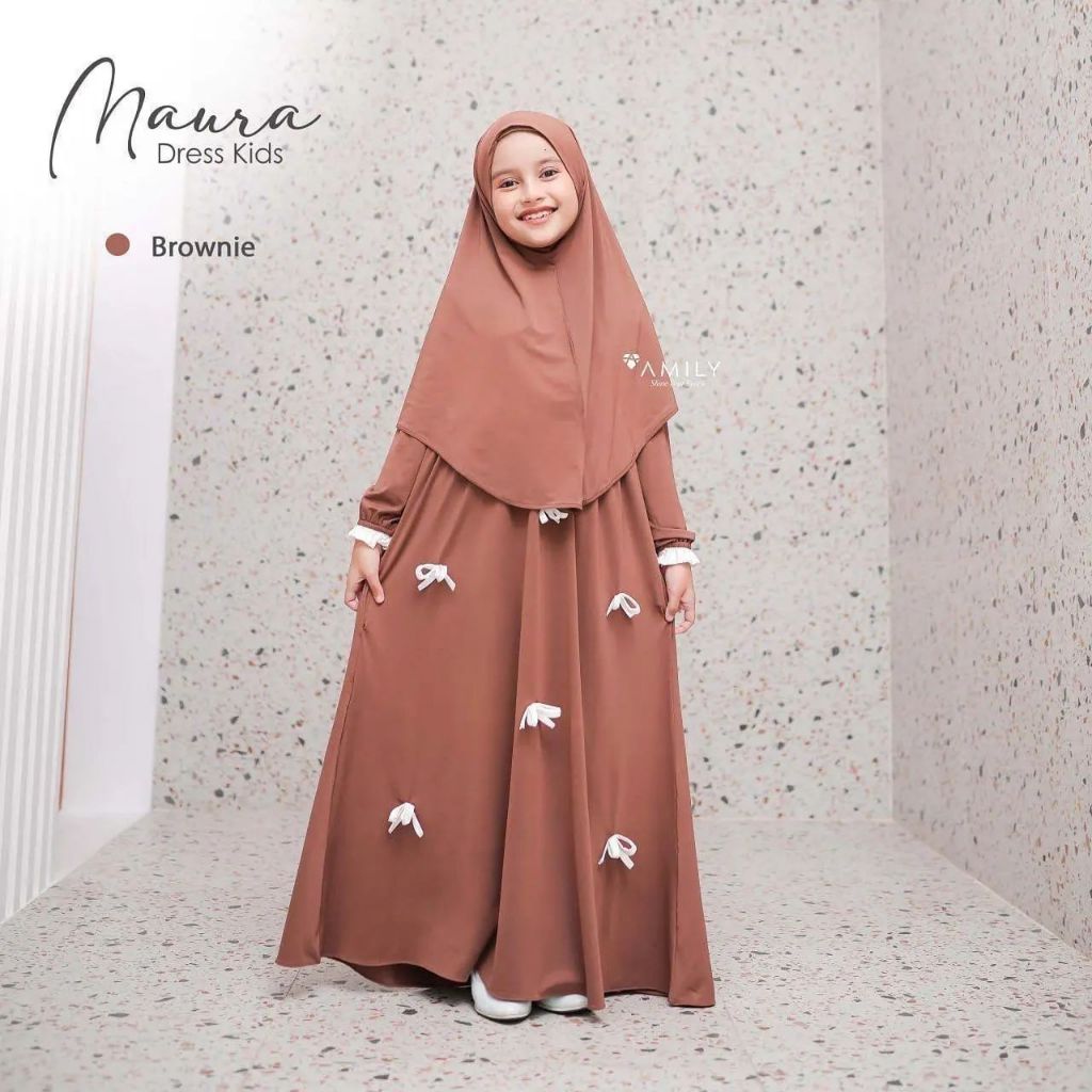 COD BAJU SYARI ANAK PEREMPUAN USIA REMAJA UMUR 10-11-12-13-14-15 TAHUN MAURA DRESS KIDS TANGGUNG BER