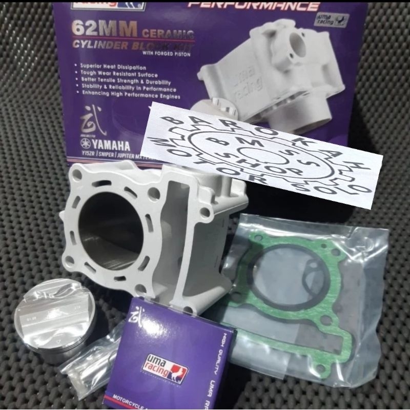 Cylinder Blok Uma Racing Yamaha Jupiter Mx Mx King Vixion 62 Mm Ceramic