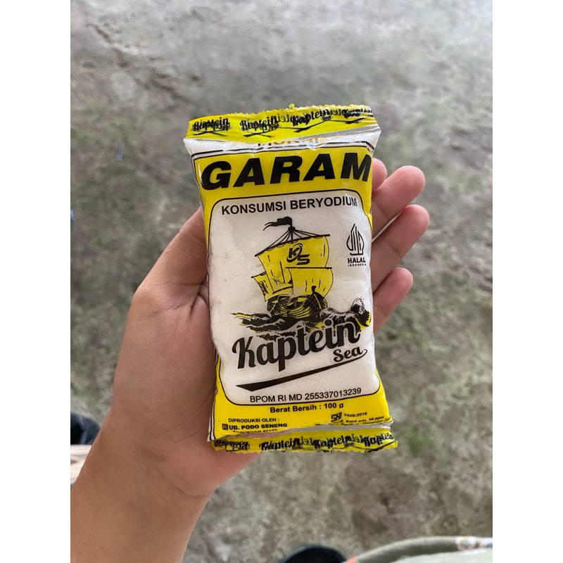

[isi 10pcs] Garam halus beryodium kaptein/ekspedisi 100gr