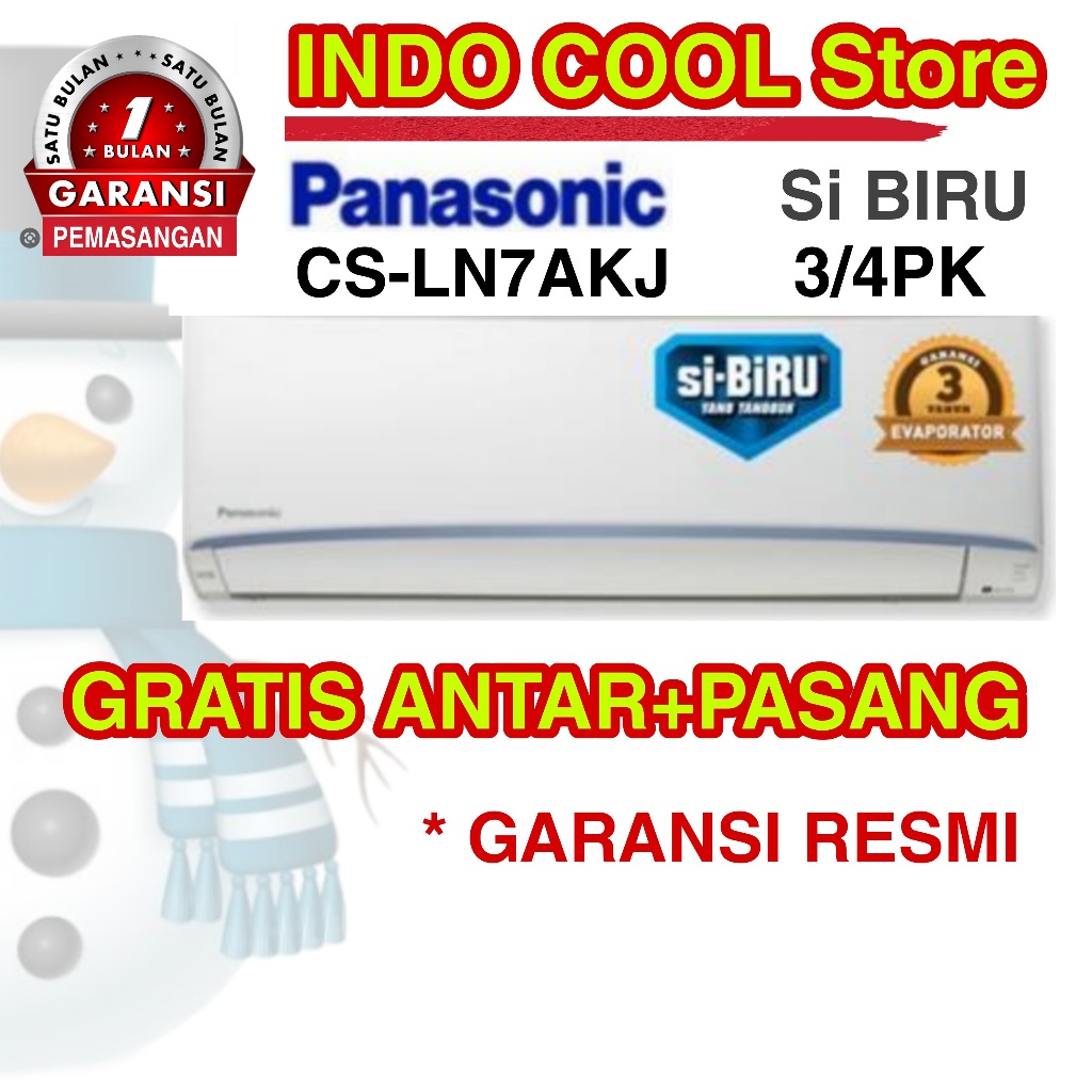 Ac Panasonic Split 3/4 PK CS-LN7 Si Biru