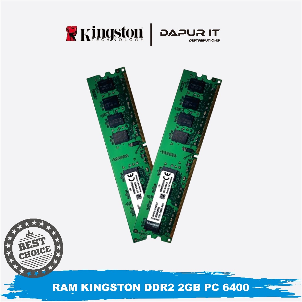 RAM Kingston 2GB DDR2 PC 6400 - RAM Komputer/PC 2GB DDR2 Longdimm