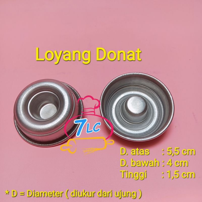 Cetakan donat cair / cetakan brownies donat brownat / cetakan kukus donat / loyang tulban mini