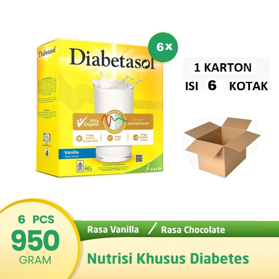 

Diabetasol Jumbo 950 gr (1 karton isi 6 kotak)