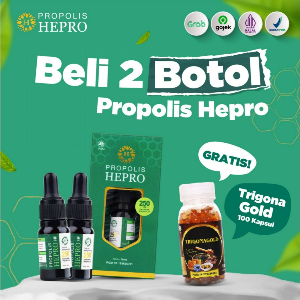 

F_daybose - Propolis Hepro Herbal Beli 2 Gratis Trigona Gold 100 Kapsul