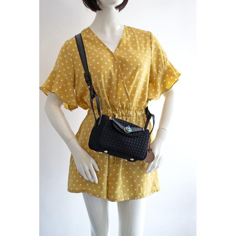 Linette Livia SS/ tas selempang anyam/ tas selempang wanita