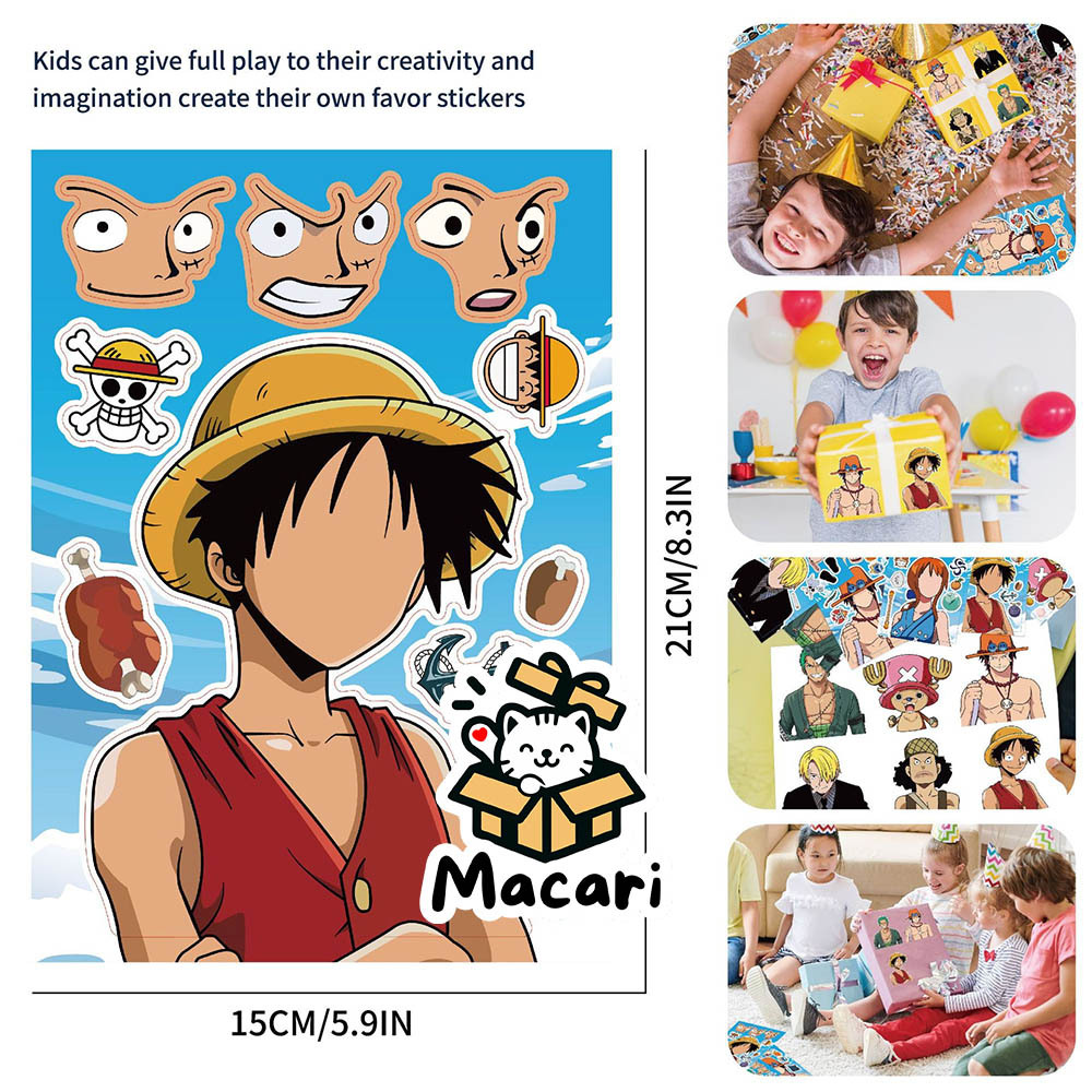 

[ ONE PIECE ] DIY Stiker Anak Anime One Piece / DIY Stiker Hias One Piece / Stiker Edukasi Hias / Stiker Kartun Edukasi Hias