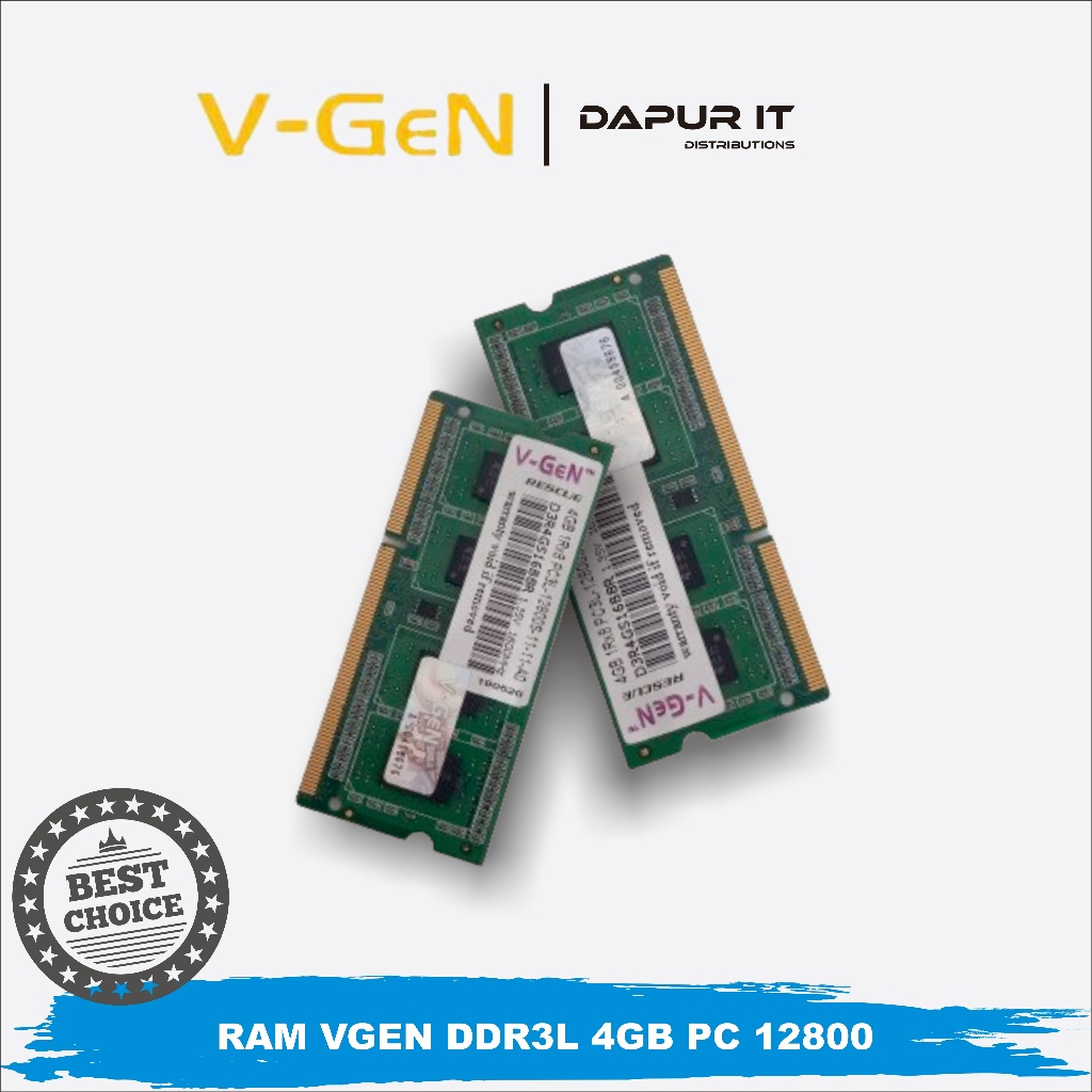 RAM LAPTOP VGEN PLATINUM DDR3L 4GB PC 10600 / 12800 SODIMM