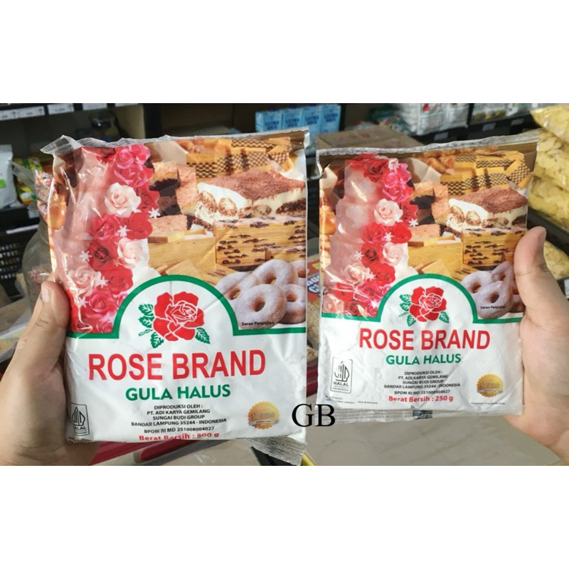 

Gula Halus Rosebrand 250 gr dan 500 gr Rose brand