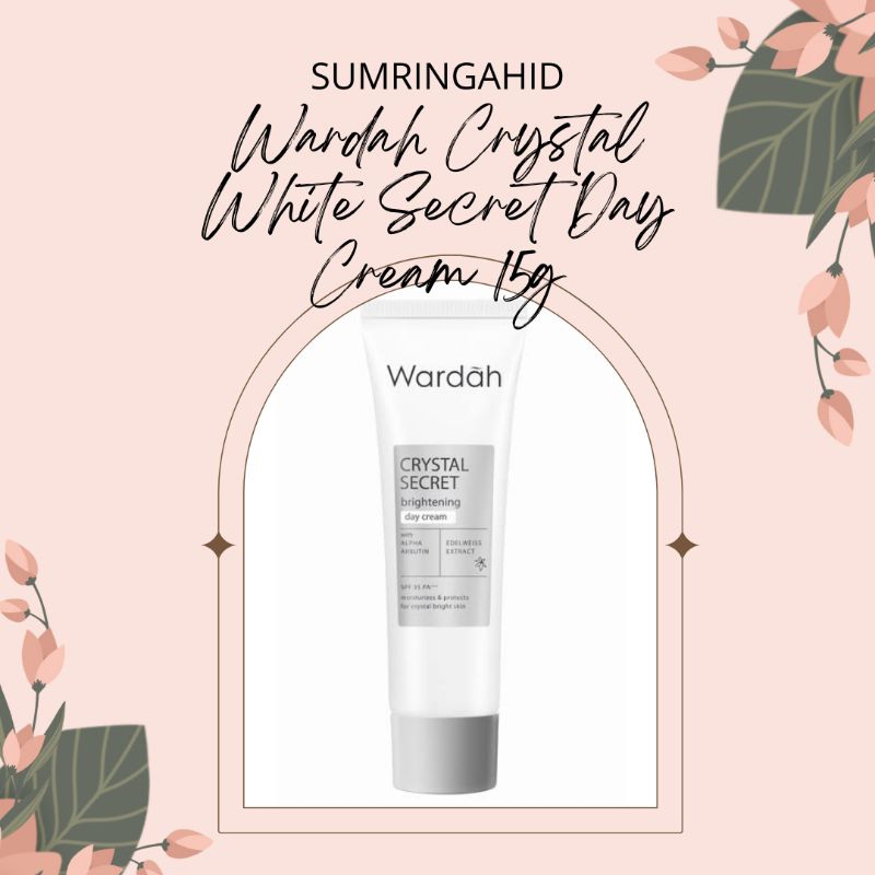 Wardah Crystal Secret Bright Activating Night Cream/Day Cream 15gr- Krim Pagi dan Malam dengan Ekstr