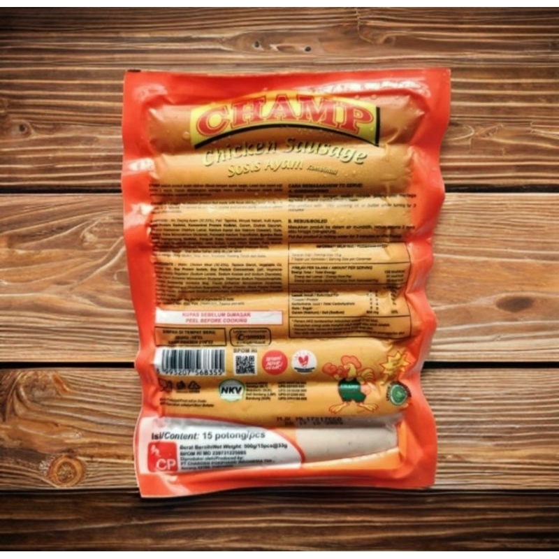 

CHAMP Sosis Ayam / Chiken Sausage 500gr