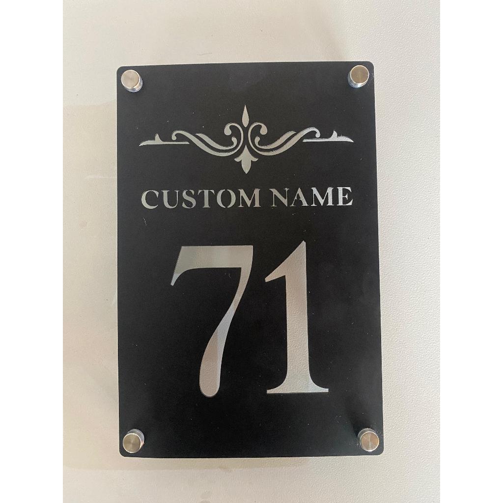 Nomor Rumah Aesthetic Nomer Rumah Nomor Rumah Stainless / Besi