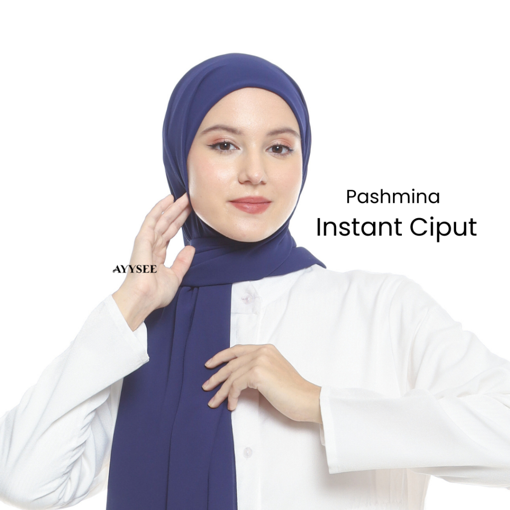 AYYSEE - Pashmina Instant Ciput Tali - Pastan Inner - Pashmina Instan