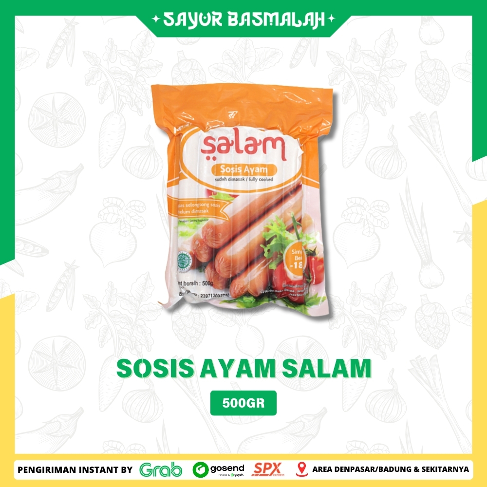 

Sosis Ayam Salam 500gr - Sayur Basmalah
