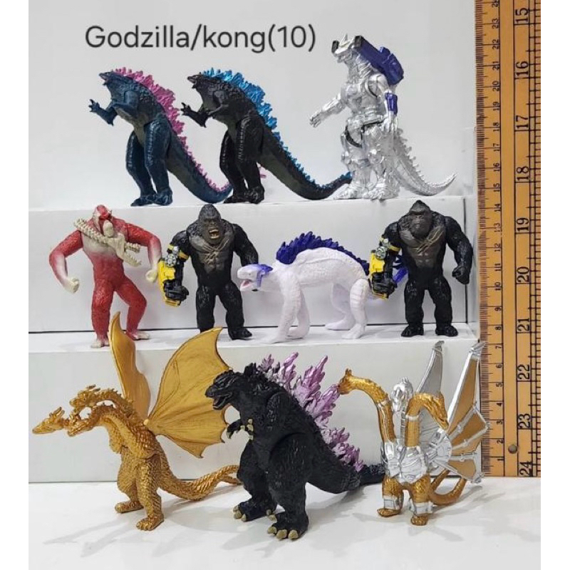 action figure godzilla feat king kong set isi 10
