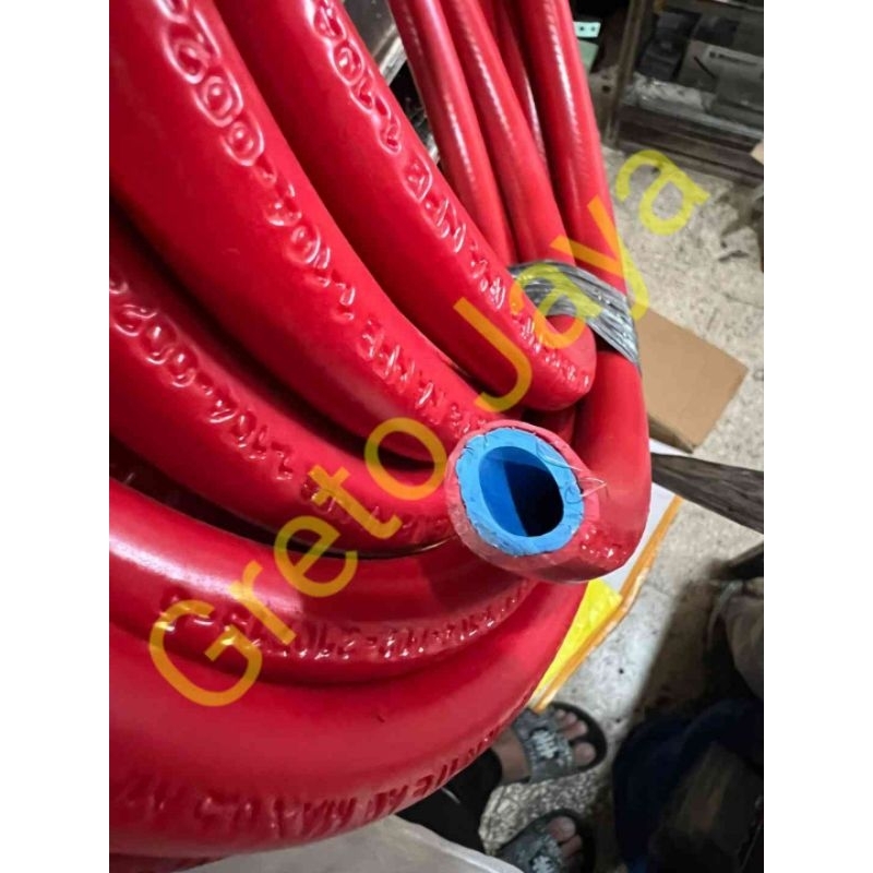 ( 1 Meter ) Selang Slang Gas Elpiji LPG Kompor Oven Meteran Orange