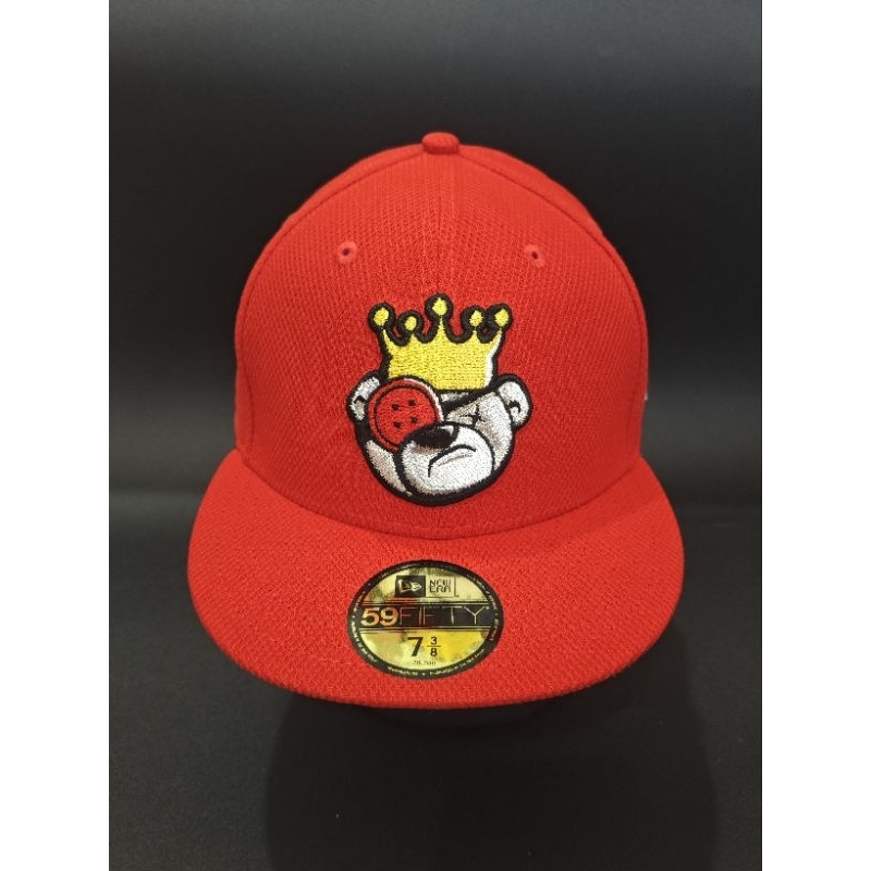 Topi Caps New Era Justfitteds Berlin Bear Berlin Head Red Diamond