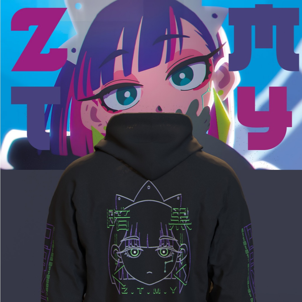 [HOODIE Darken - ZUTOMAYO] - HOODIE ZUTOMAYO - REEAJUU - HOODIE Wibu Otaku Anime Jepang