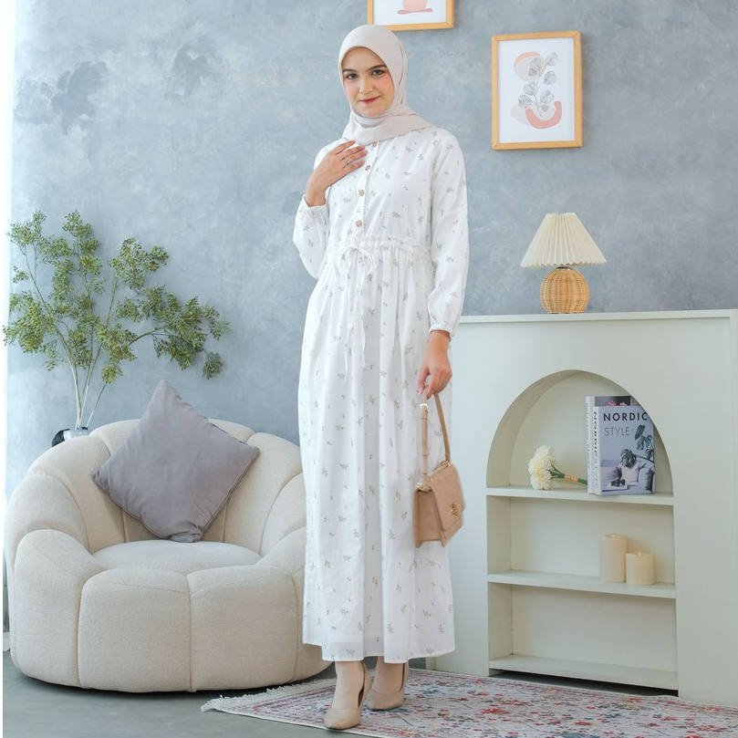RILLEY - Gamis Zareena | Dress Panjang Muslim Wanita | Gamis Wanita Terbaru Bahan Poplin