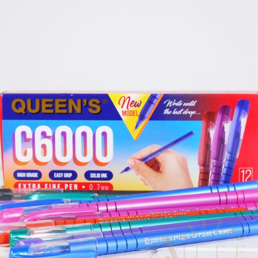 

Pulpen Queen's Extra Fine C6000 0.7 MM (1 Lusin)