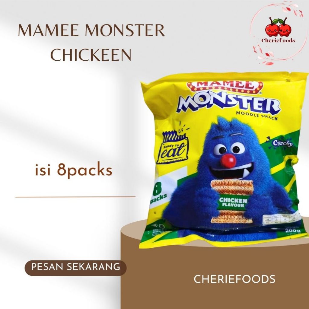 

Mamee Monster Noodle Snack/ Mie Mamee Chicken Flavour Noodle Snack