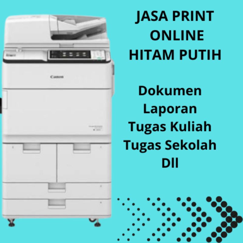 

JASA PRINT ONLINE HITAM PUTIH A4/F4