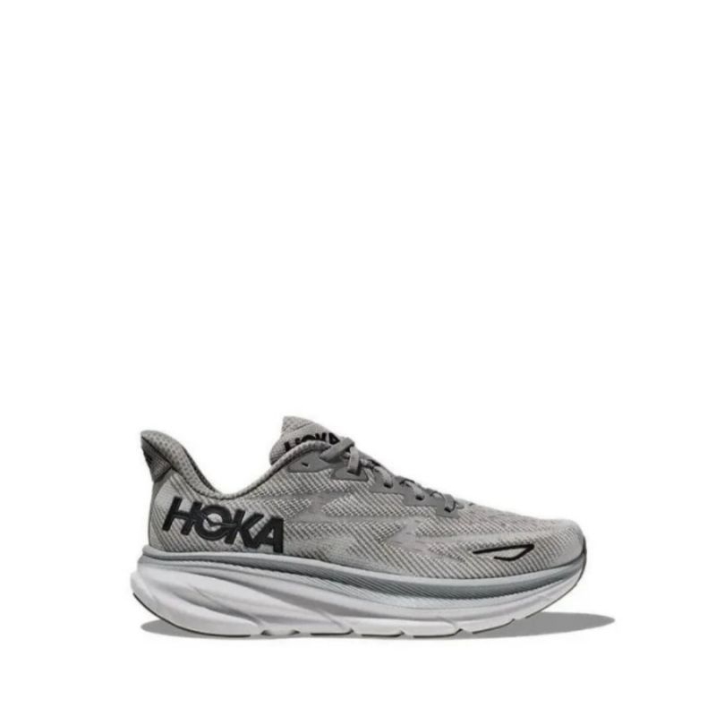 SEPATU LARI HOKA CLIFTON 9 GREY ORIGINAL