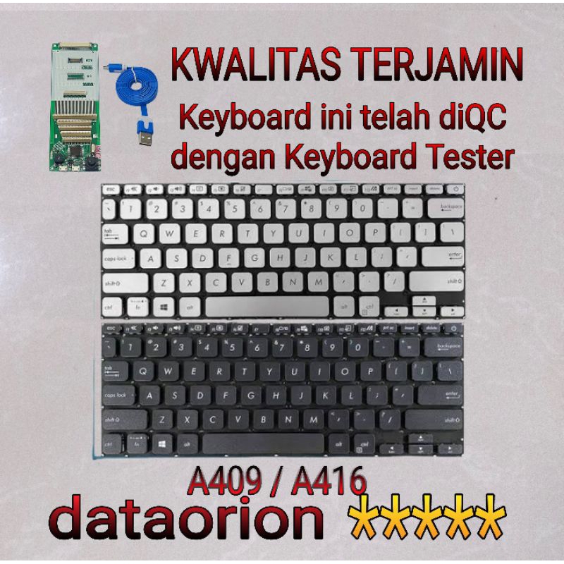 KEYBOARD ASUS VIVOBOOK 14 A409, A409F, A409FA, A409FL, A409M, A409MA, A409U, A409UA, A409UJ, M409,