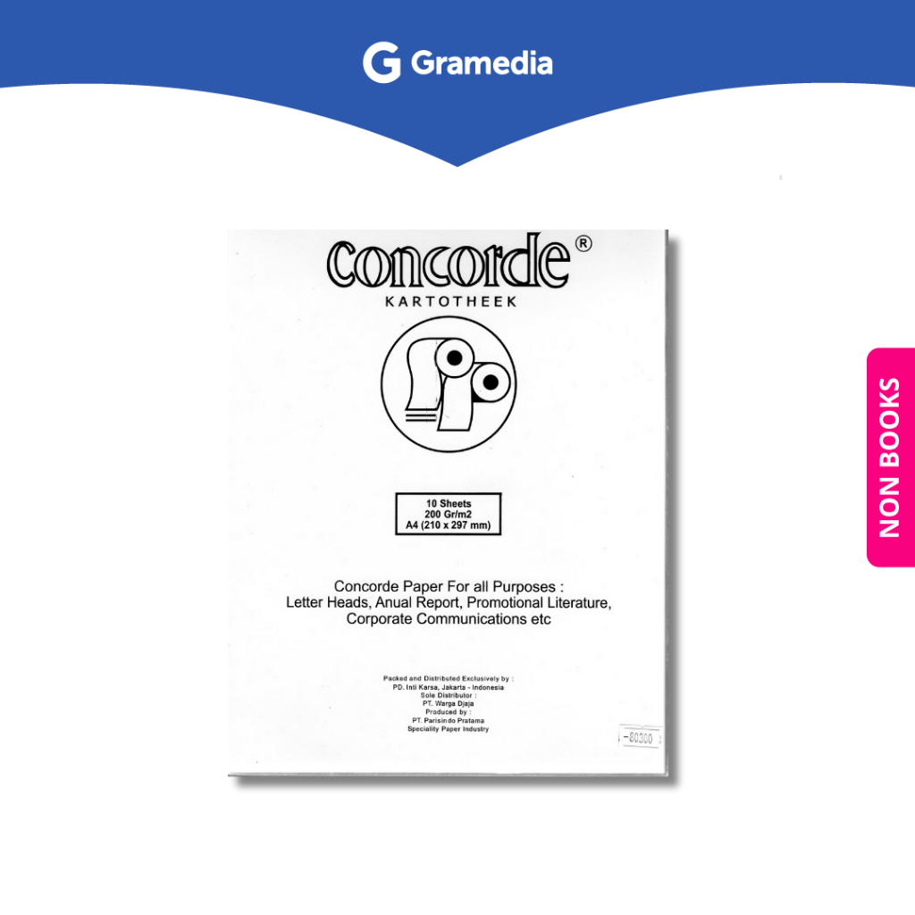 

Gramedia Depok - CONCORDE KARTOTHEEK 80300/WHITE