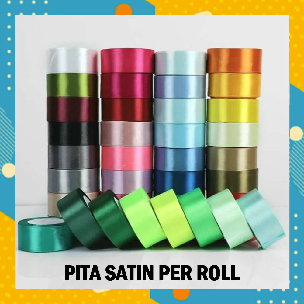 

Pita SATIN Warna Warni Kerajinan Tangan Ribbon Parcel Hampers Kado ST3028A5