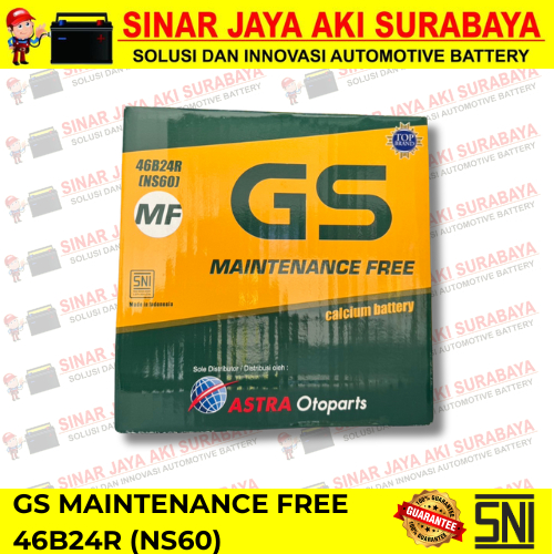 Aki KERING GS MF ASTRA ORIGINAL NS60 Avanza/Veloz Feroza, Zebra, Taruna, Terios, Xenia, APV, Escudo,