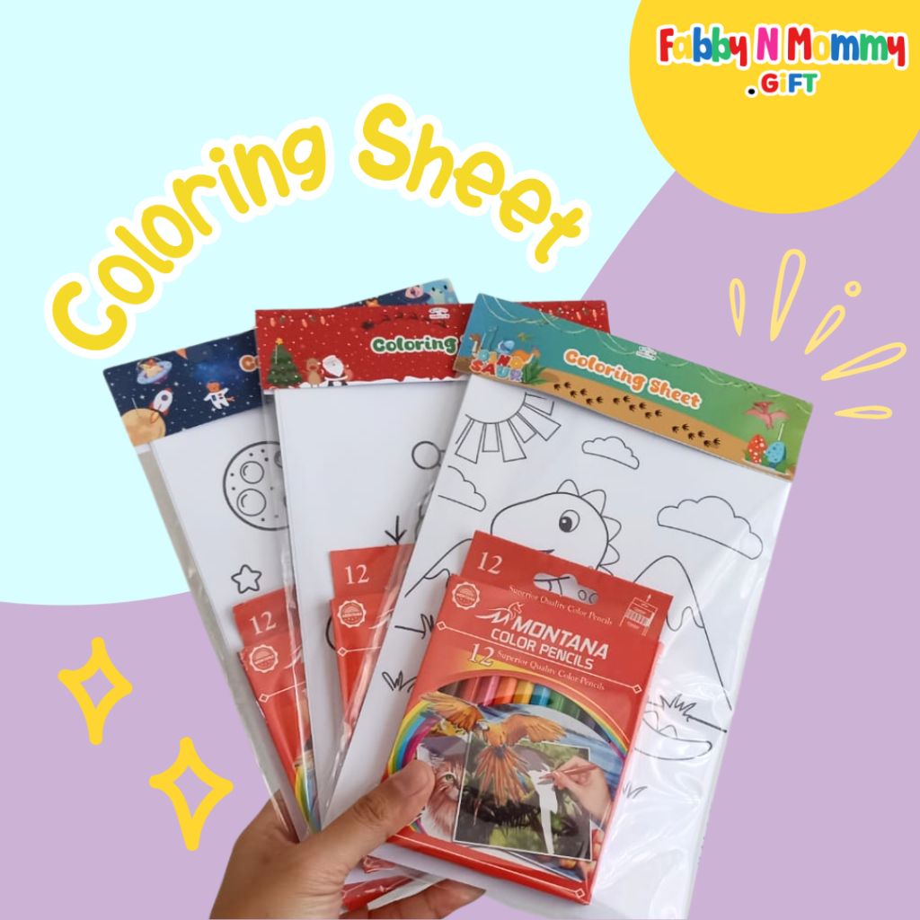 

[FABBYNMOMMY.GIFT] - 1 SET COLORING SHEET/ PAKET MEWARNAI ANAK ISIAN HAMPERS ANAK / ISIAN GOODIE BAG / HAMPERS AKIVITAS ANAK