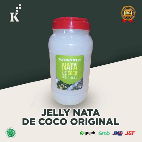 

Nata De Coco ORIGINAL cocopandan Sari kelapa 3kg Itpin topping chatime
